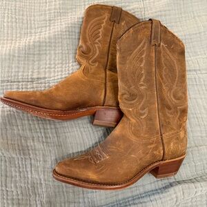 Ariat Brown Heeled Boots with Western Flair
